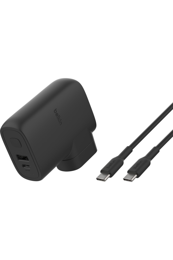 Chargeur secteur Travel 2 ports avec batterie inclus noir