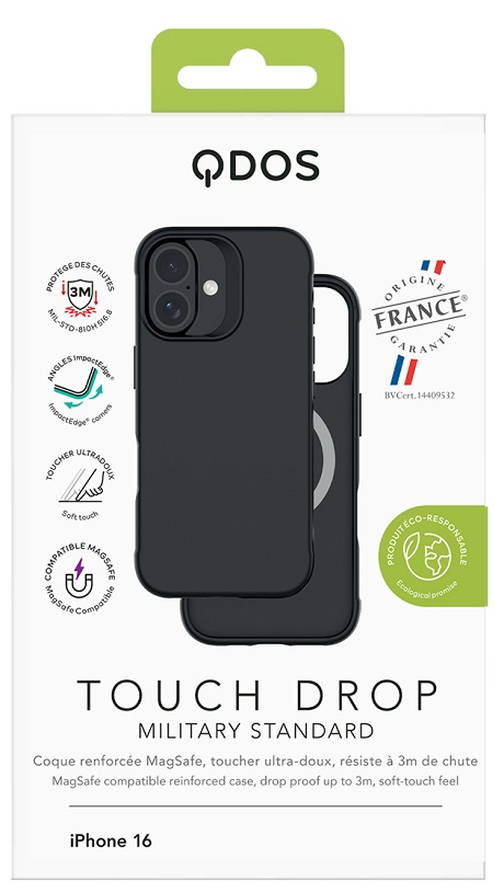 Coque Touch Drop MagSafe iPhone 16 Origine France Garantie