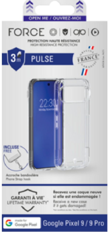 Coque Force Case Pulse MFG Pixel 9 transparente