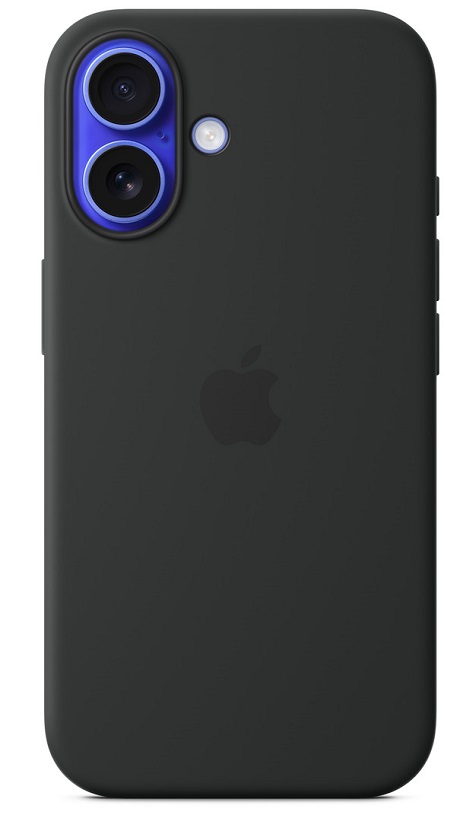 Coque silicone avec MagSafe Apple Iphone 16 noir