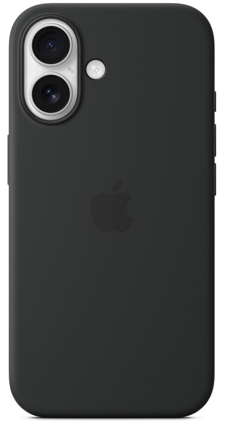 Coque silicone avec MagSafe Apple Iphone 16 noir