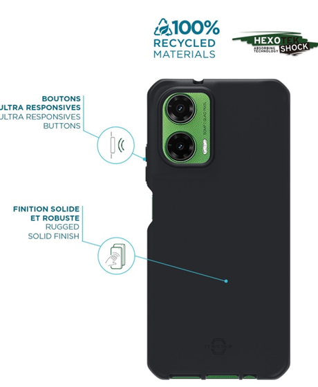 Coque renforcée Spectrum Black Motorola G35 5G noir