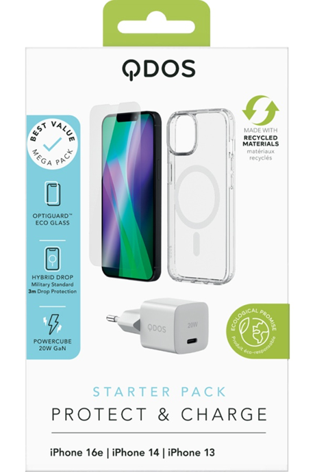 Starter pack iPhone 16e, iPhone 14 et iPhone 13