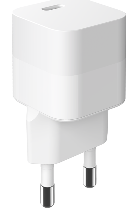 Tête de charge USB-C 30W Origine France Garantie blanc
