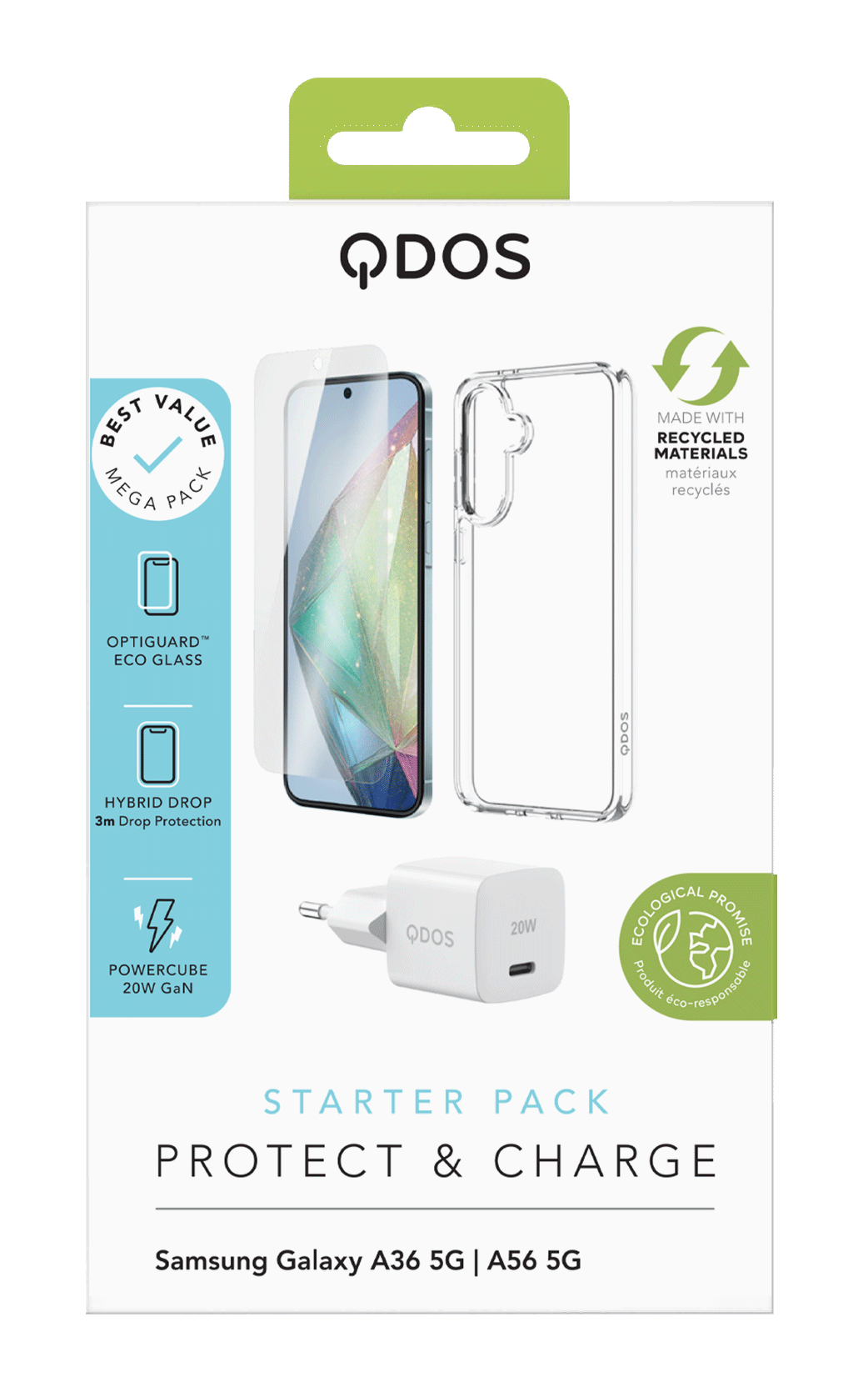 Starter pack Samsung Galaxy A36/56 5G transparente