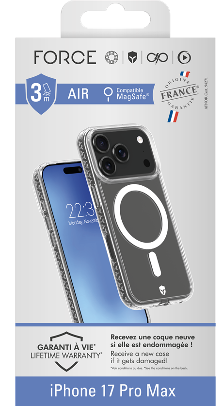 Coque Force Case Air MagSafe OFG iPhone 17 Pro Max