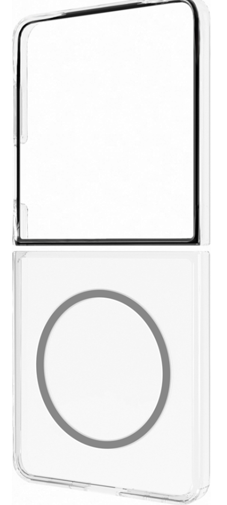 Coque magnétique QI2 DFS Galaxy Z Flip7 transparente