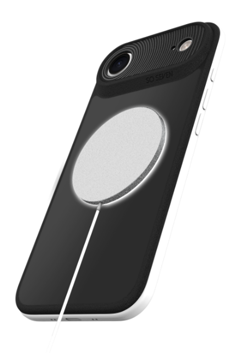 Coque MagTouch So Seven en silicone pour iPhone Air noir
