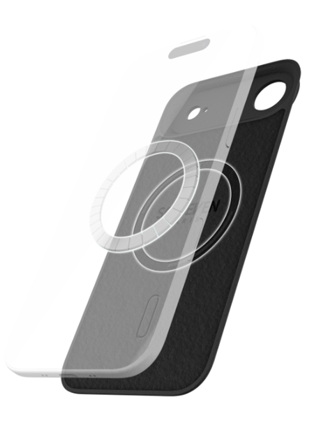 Coque MagTouch So Seven en silicone pour iPhone Air noir