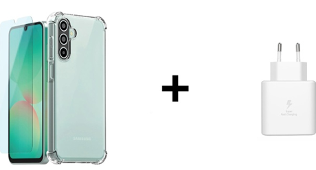 Pack 3 accessoires Samsung Galaxy A56 transparente