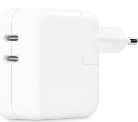 Tête de charge Apple double ports USBC 35W blanc