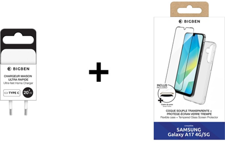 Pack pour Samsung Galaxy A17 transparente