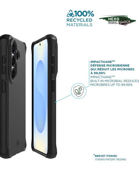Coque renforcée Spectrum Black Itskins Galaxy S26 Ultra noir