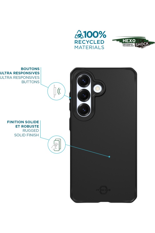 Coque renforcée Spectrum Black Itskins Galaxy S26+ noir