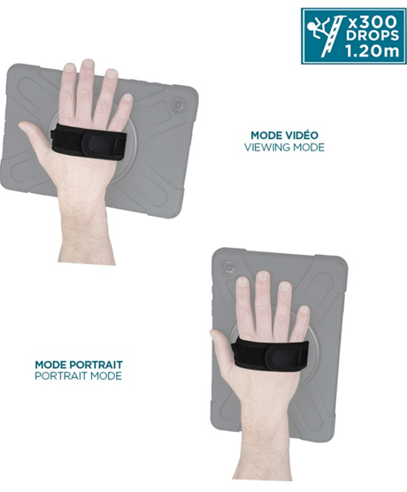 Coque renforcée Allincase Galaxy Tab A11 avec bandoulière