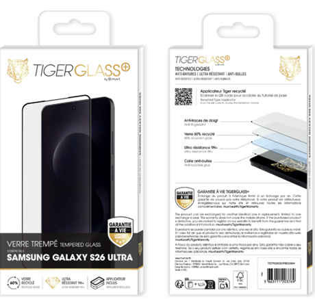 Film Tiger Glass+ recyclé Samsung Galaxy S26 Ultra
