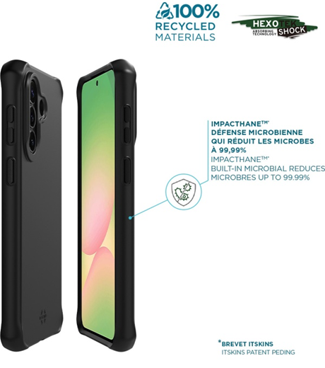 Coque renforcée Spectrum Black Itskins Galaxy A57 5G noir