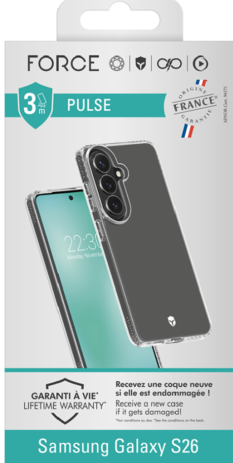 Coque Force Case Pulse Galaxy S26 OFG transparente