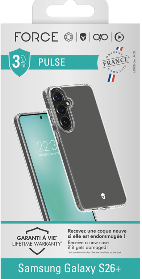 Coque Force Case Pulse Galaxy S26+ OFG transparente