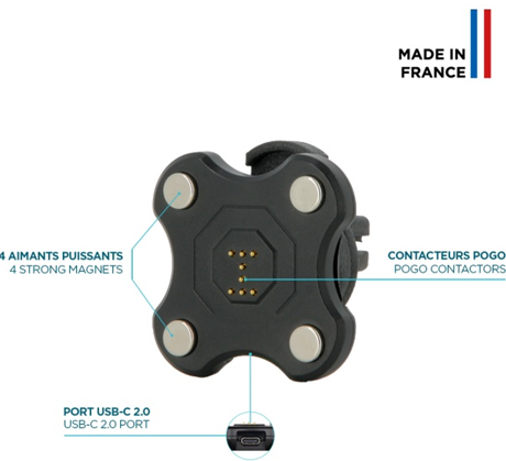 Support de charge grille d'aération Energia Mobile noir