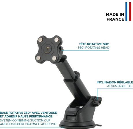 Support de charge voiture 65W Energia Mobile noir