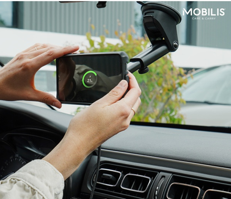 Support de charge voiture 65W Energia Mobile noir