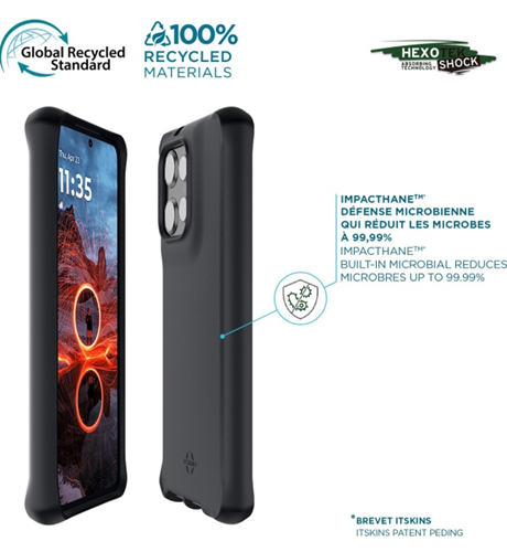 Coque renforcée Spectrum Black iTskins Motorola Thinkphone25