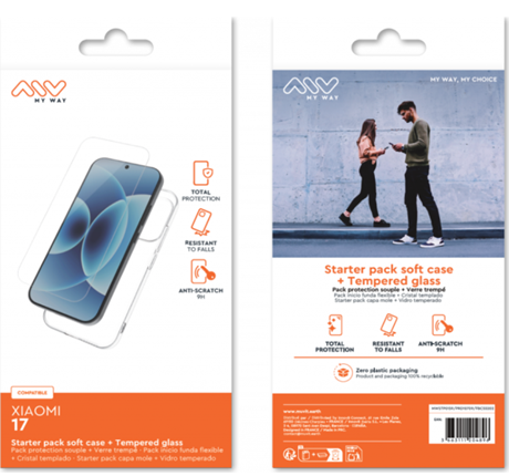 Pack Coque + Verre Trempé Xiaomi 17 5G transparente