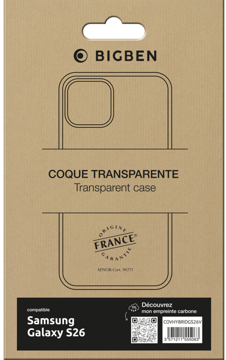 Coque Hybrid Galaxy S26 transparente