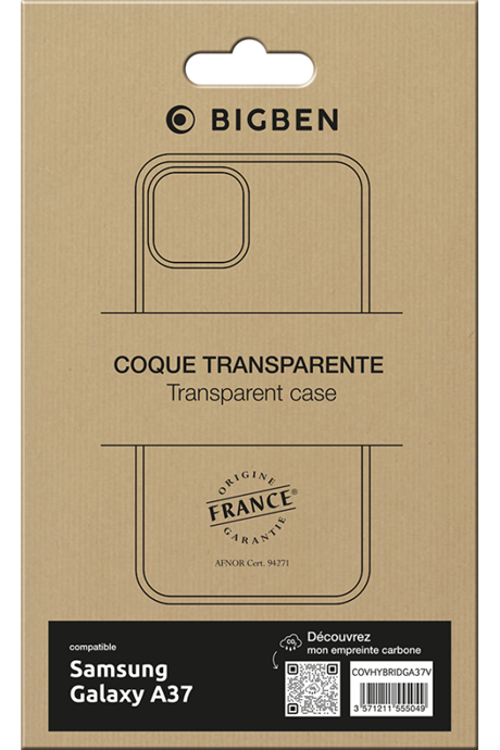 Coque Hybrid Bigben OFG Galaxy A37 transparente