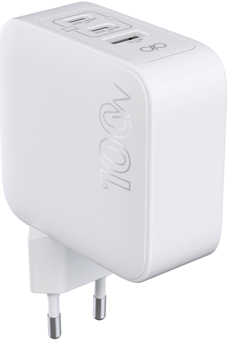 Tête de charge Force Power Lite 100W 3 ports USBC USBA blanc