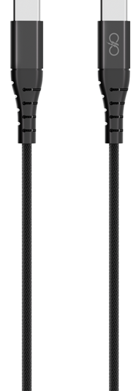 Câble Renforcé USB-C 2M 100W noir