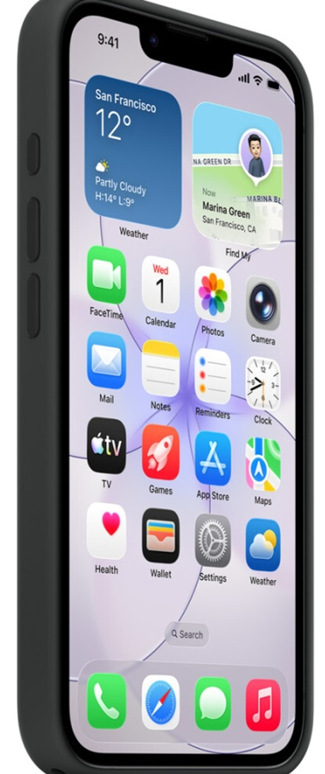 Coque silicone MagSafe iPhone 17e noir