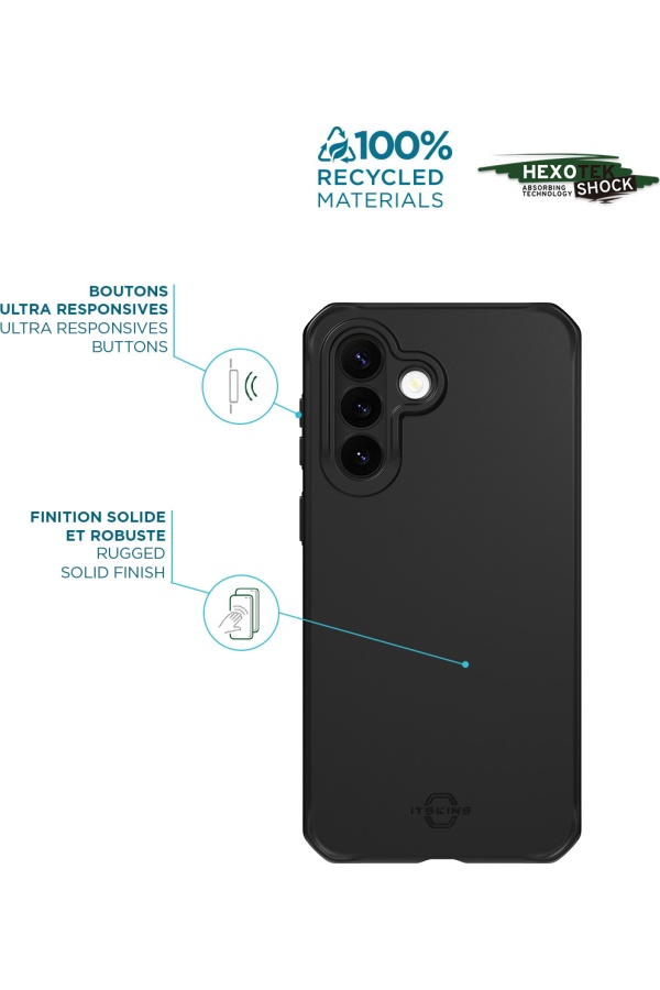 Coque renforcée Spectrum Black Itskins Motorola G37 5G noir