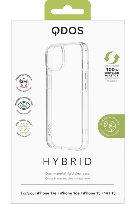 Coque Hybrid Qdos iPhone 15 transparente