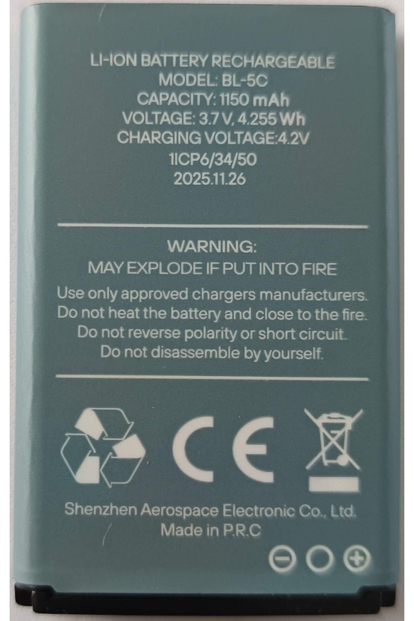 Pack 5 batteries F360 noir