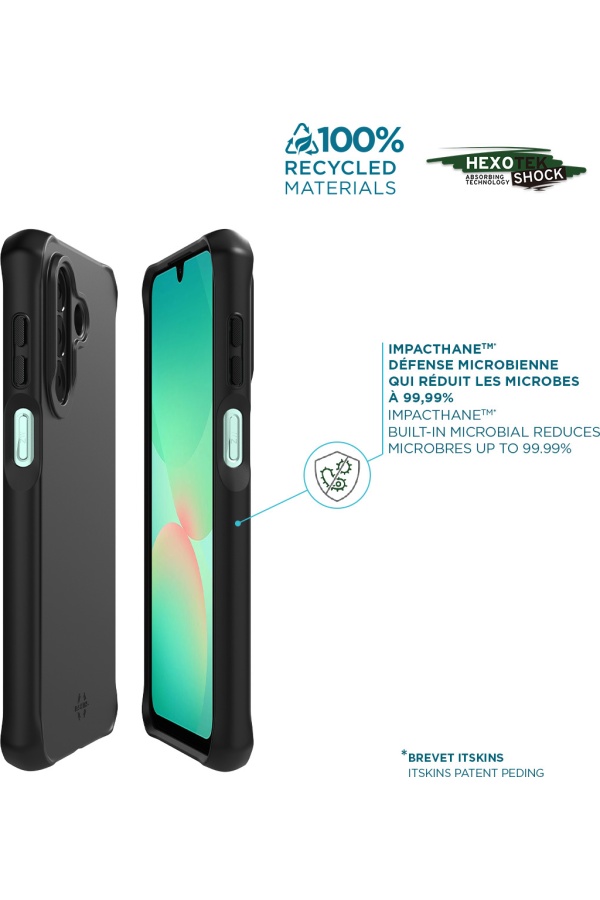 Coque renforcée Spectrum Black Itskins Galaxy A27 noir