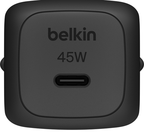 Tête de charge rapide compact USB-C 45W Belkin noir carbone