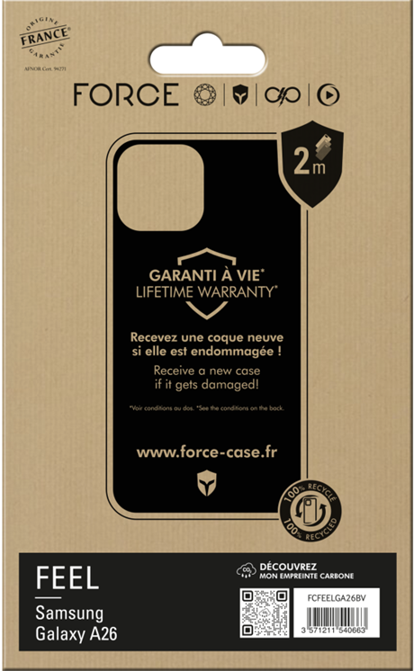 Coque renforcée Force Case Feel A27 5G OFG noir