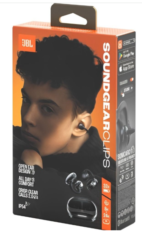 Ecouteurs TWS JBL Sound Gear Clips noir