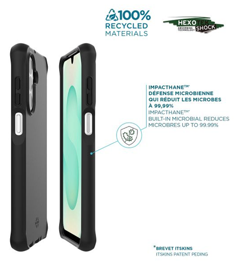 Coque renforcée Spectrum Black Galaxy A18 4G 5G noir
