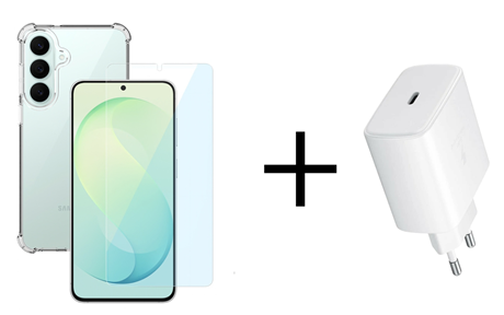 Pack 3 accessoires Samsung S26 FE transparente