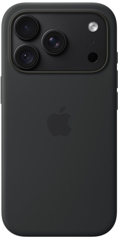 Coque silicone MagSafe iPhone 18 Pro noir