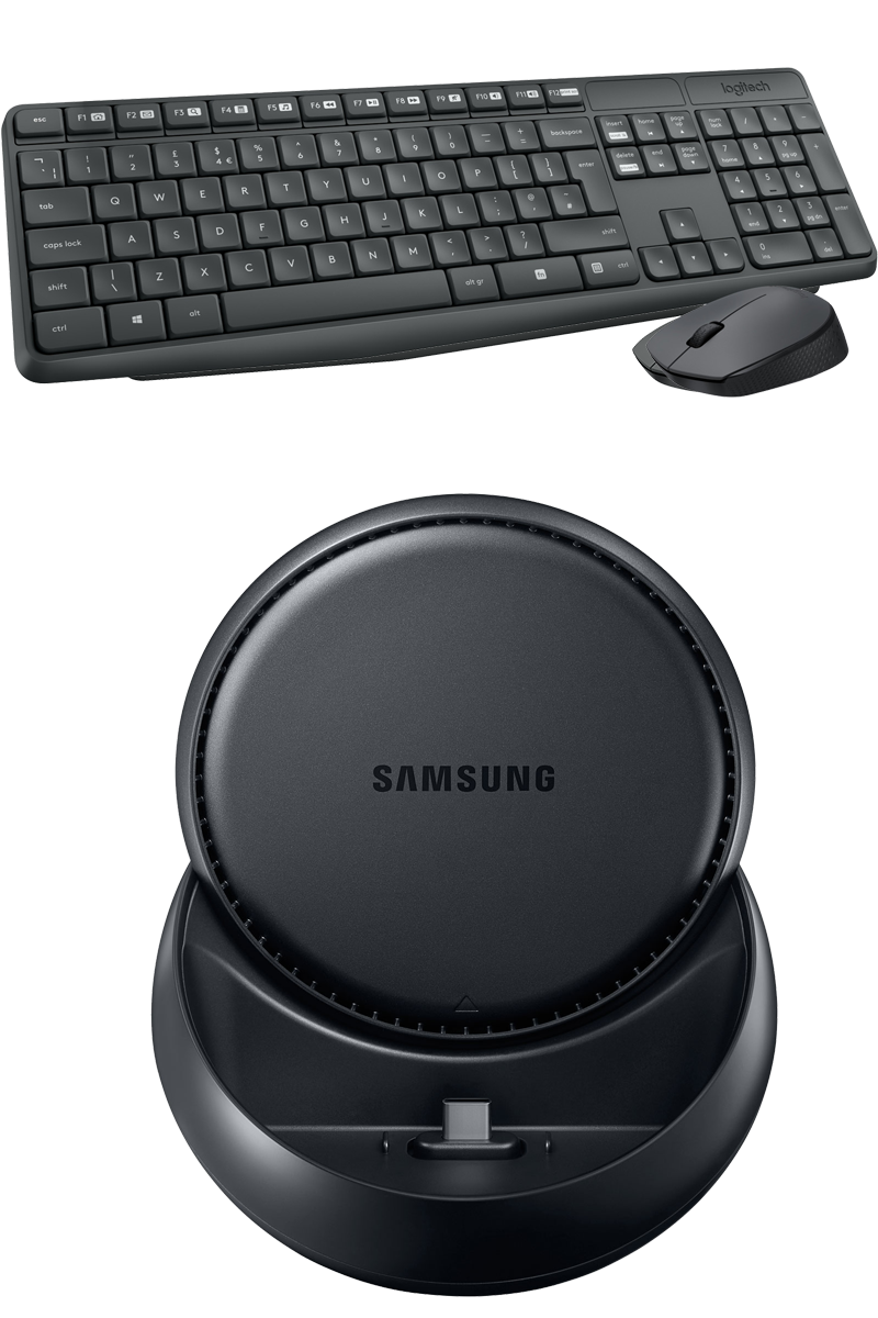 Pack Samsung DeX + clavier et souris Logitech BT MK235