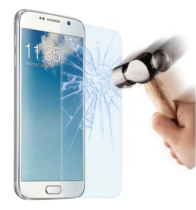 Film protecteur ultra fin et resistant en verre trempe Galaxy S6