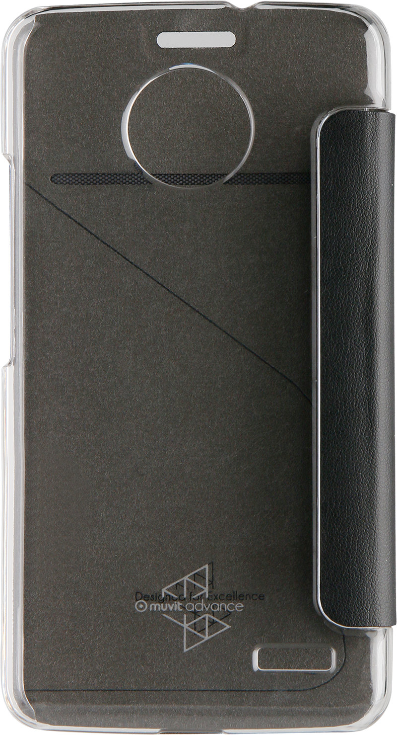 Etui folio Moto E4 noir