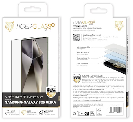 Film Tiger Glass+ Samsung Galaxy S25 Ultra 5G transparente