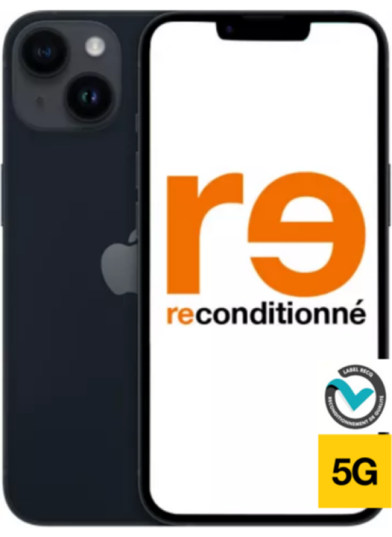 Cadaoz iPhone 14 reconditionné grade A Bat neu noir 128Go