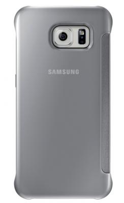 Etui Clear View Cover Galaxy S6 argent