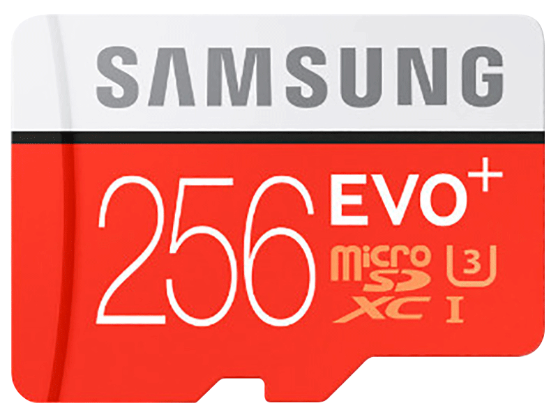 Carte Micro SD EVO PLUS Samsung avec adaptateur SD 256 Go